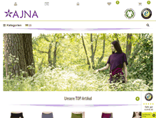 Tablet Screenshot of ajna-design.com